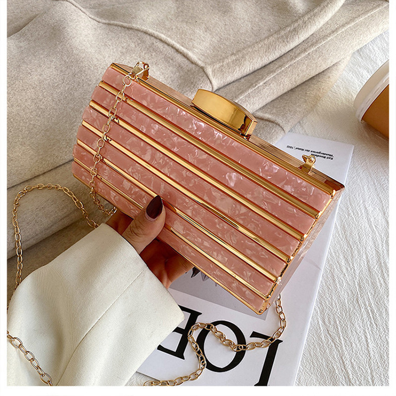 Mini Bag Evening Clutch - Bolsos cuadrados acrílicos de diseñador de