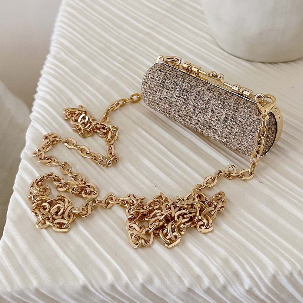 Bolso de cadena con diamantes  - Mini Bag Evening Clutch reseña y precio