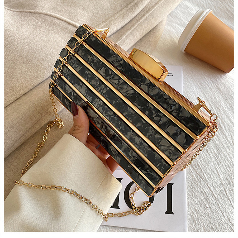 Bolsos cuadrados acrílicos de  - Mini Bag Evening Clutch reseña y precio