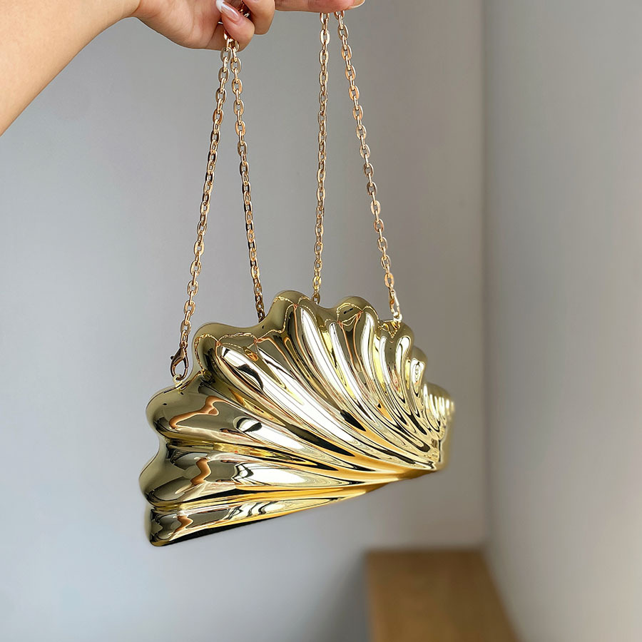 Bolso de noche dorado y platea - Mini Bag Evening Clutch reseña y precio